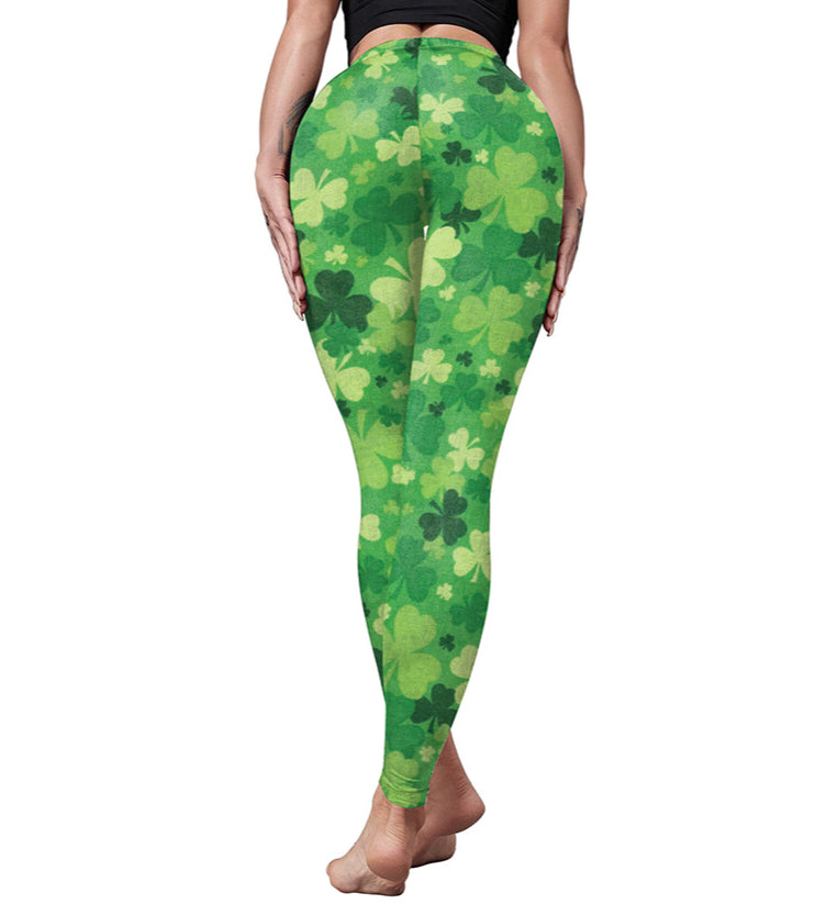 St Patricks Day Wholesale Leggings Yoga Pants Sport Fitness Pants