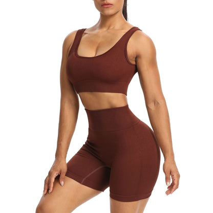 Yoga Suits High Waist Fitness Sports Seamless Wholesale Activewear Two Piece Outfits