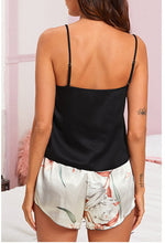 Satin Homewear Camisole & Floral Shorts Women 2pcs Pajamas Sets Wholesale Loungewears