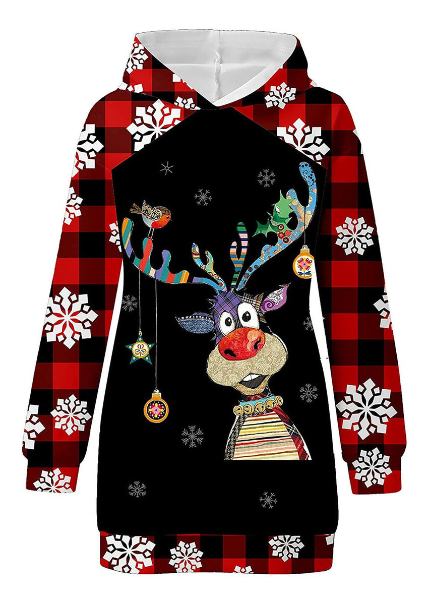 Christmas Dress Hoodie Dress Casual Christmas Outfits