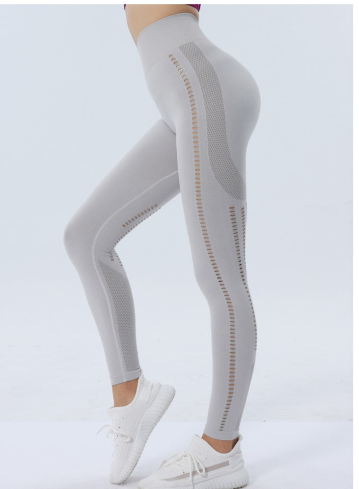 Hollow Running Fitness Sports Seamless Yoga Pants Wholesale Leggings