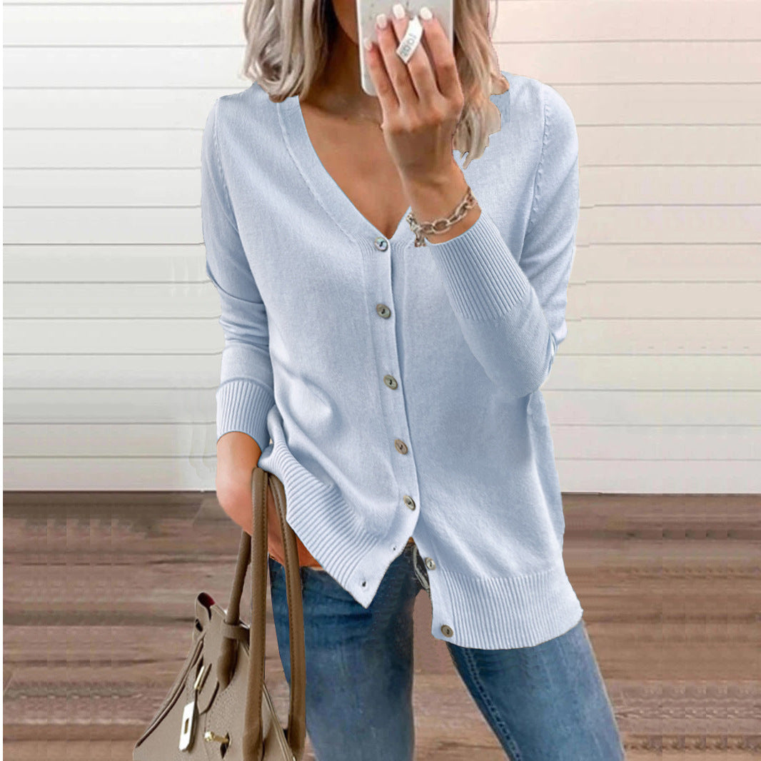 Wool Jumper V-Neck Jumper Jacket Women Wholesale