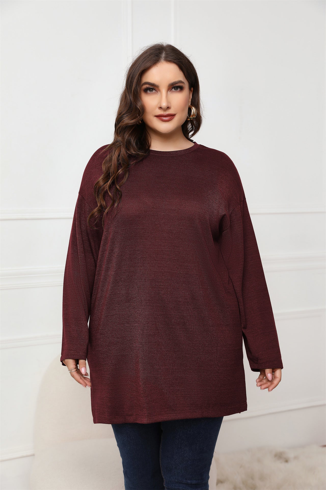 Simple Full Sleeve Wholesale Plus Size Tops For St. Patrick'S Day