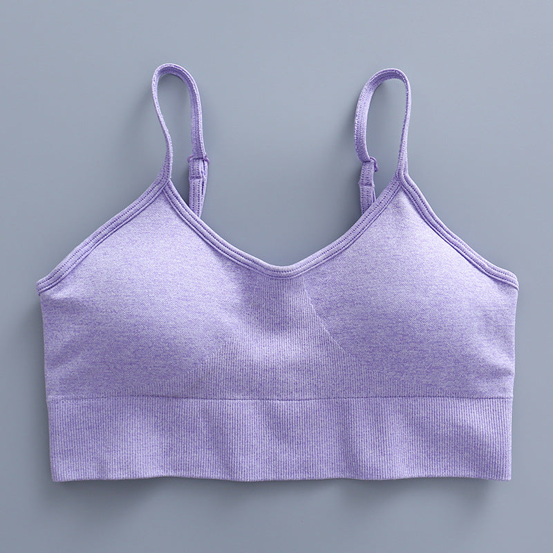 Solid Color Stretch Sports Women Bra