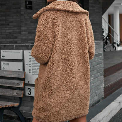 Lamb Plush Clothes Cashmere Coat Wholesale Women's Clothing