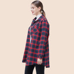 Casual Plaid Single Breasted T-Shirt Long Sleeve Wholesale Women Clothing