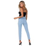 Washed-Out Frayed Cut-Off Wholesale Casual Jeans