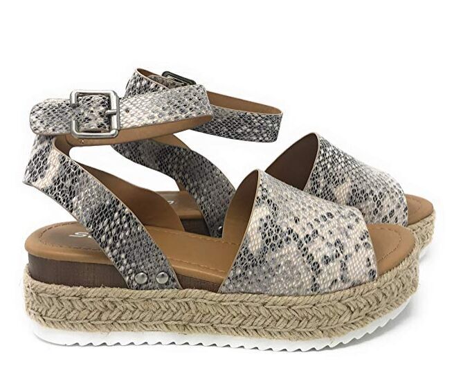 Print & Plain Fashion Beach Platform Round Toe Casual Womens Sandals Wholesale Shoes