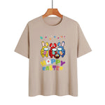 Short Sleeve Easter Graphic Print Wholesale T-shirt Tops Summer