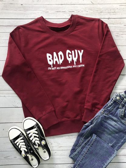 Letter Print Sweatshirt Women Wholesale