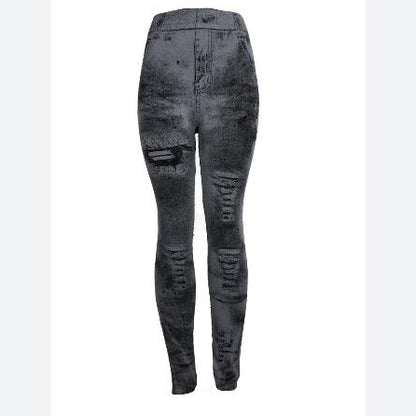 Slim Print Wholesale Women Jeans