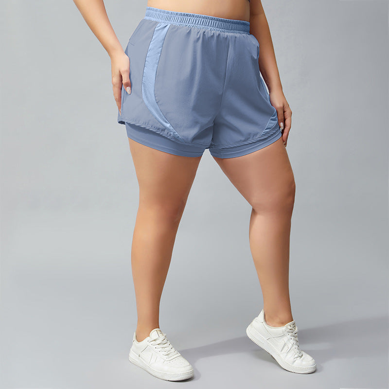 Women Mesh Sports Short Sports Yoga Shorts Wholesale Plus Size Clothing