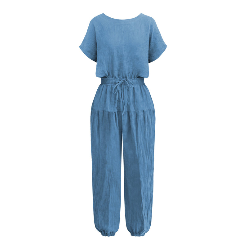 Casual Loose Backless Wholesale Pajamas Wholesale Rompers