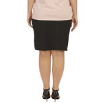 Solid Color Ruffle Design Wholesale Plus Size Skirts Office Outfits