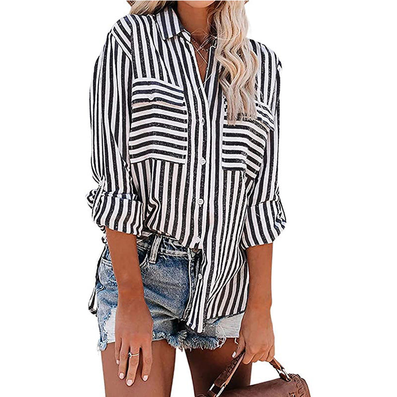 Basic Button Down Wholesale Blouse