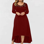 Women Curvy Maxi Lace Dresses Wholesale Plus Size Clothing