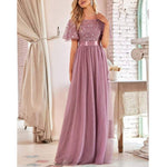 Elegant Mesh Swing Prom Evening Dress Wholesale Maxi Dresses
