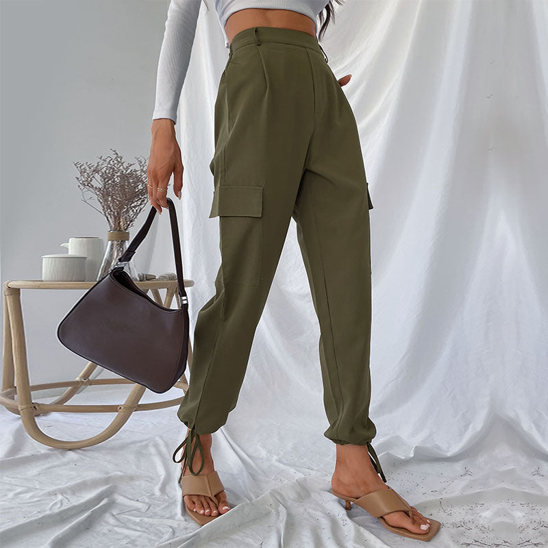 Women'S Overall Drawstring Pants Wholesale Trousers