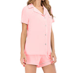 Modal Homewear Short-Sleeve Shirts & Shorts Women'S Pajamas Suits Wholesale Loungewear