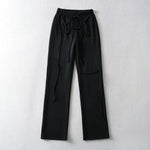 Womens Fashion Tied Rope Casual Sweatpants Straight Sports Trousers Wholesale Pants