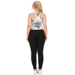 Sport Bra & Leggings Snakeskin Print Curvy Fitness Yoga Suits Workout Plus Size Two Piece Sets Wholesale