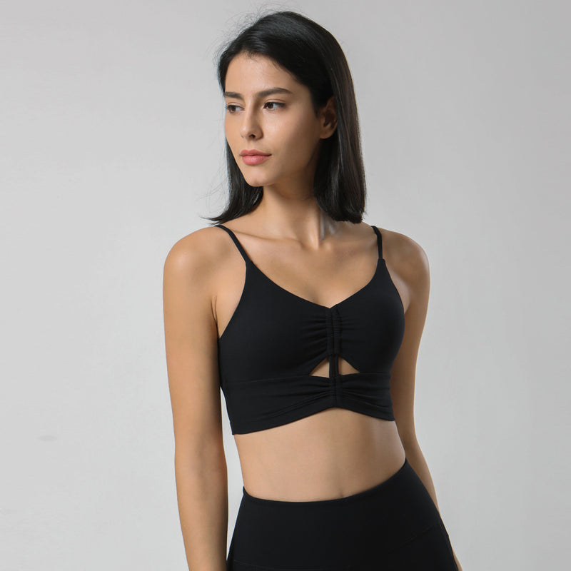 Pleated Hollow-Out Wholesale Crop Tank Tops Wholesale Activewear For St. Patrick'S Day