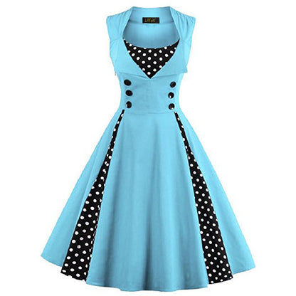 Skull Retro Autumn Dress Women Wholesale