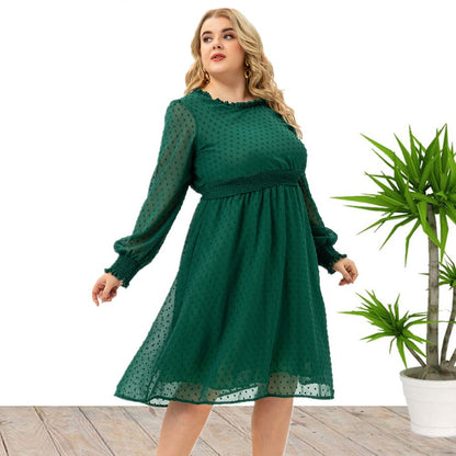 Plus Size Elegant Wholesale Slim Midi Dress