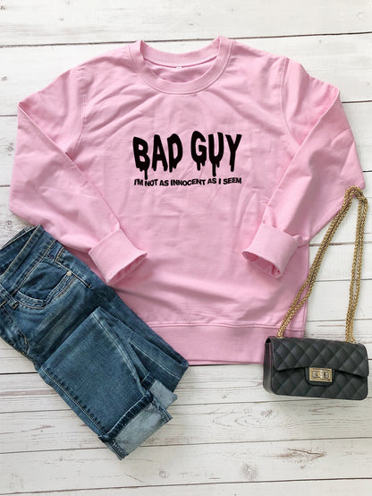 Letter Print Sweatshirt Women Wholesale