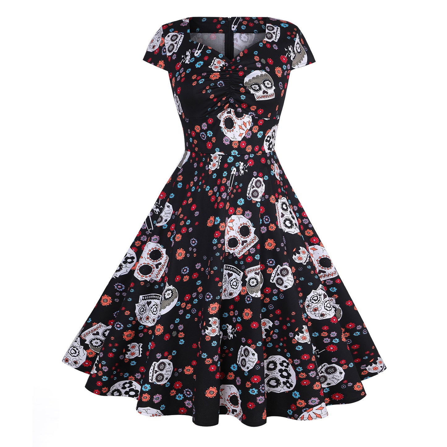 Wholesale Dresses Print Vintage Wholesale Women Clothing Trendy Outfits