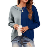 Color Matching Wholesale Irregular Base Sweater For Women