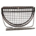 Metal Semicircle Fashion One Shoulder Crossbody Cage Bag Wholesale Women Bags