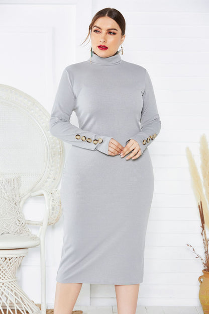 Plus Size Slim Wholesale Knit Dress