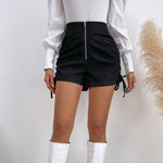 High Waist Zipper Wholesale Shorts