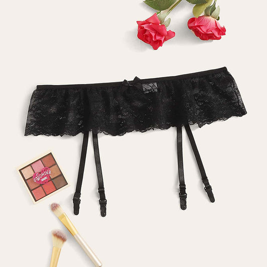 Sexy Lace Mesh Wholesale Plus Size Lingerie Garter Belt