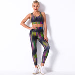 Printed Sport Bra & Leggings Workout Sets Wholesale Activewears