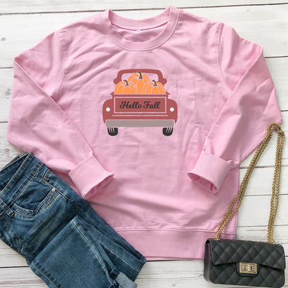 Halloween Pumpkin Car Sweatshirt Wholesale Women Clothing