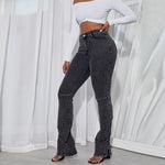 Fashion Backside Design Denim Trousers Wholesale Womens Jeans