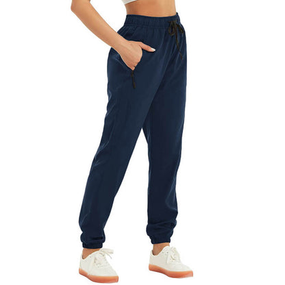 Solid Color Drawstring Women Sweatpants