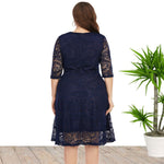 Lace Patchwork Slim Wholesale Plus Size Dresses