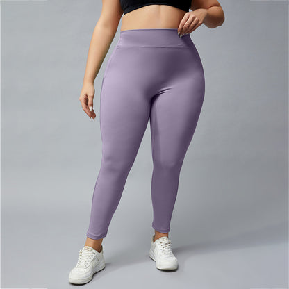 Seamless Mesh Stitching Sport Yoga Women Curvy Leggings Wholesale Plus Size Clothing