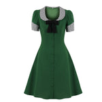 Colorblock 80'S Vintage Shirtdress Wholesale Dresses