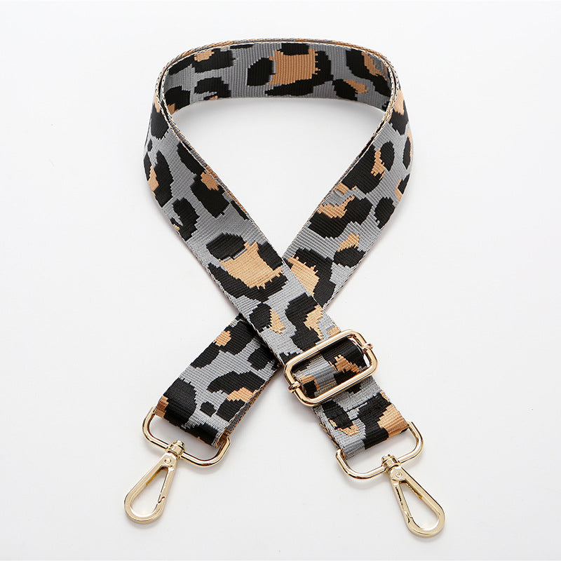 Adjustable Leopard Print Diagonal Bag Strap Long One Shoulder Replacement Wholesale Webbing