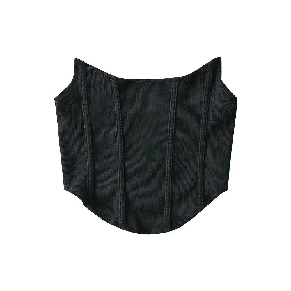 Fish Bone Waist Corsets Tape Tube Top Wholesale Womens Tops