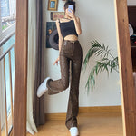 High Waist Slim Casual PU Leather Wholesale Pants