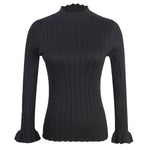Women Wholesale Turtleneck Flared Sleeve Sweater