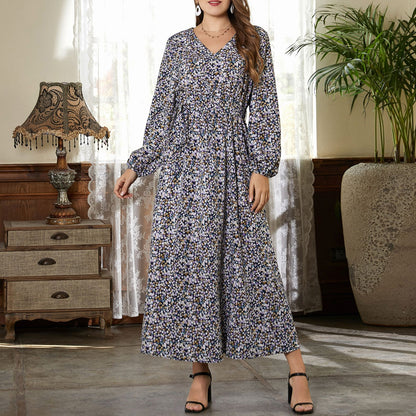 Plus Size Printing Maxi Dresses Wholesale