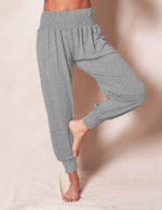 Solid Color Ankle-Tied Harem Pants Loose Casual Sports Womens Yoga Trousers Wholesale
