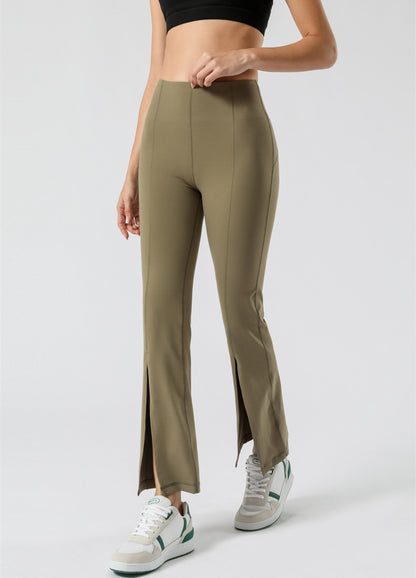 Slim Solid Flare Pants Wholesale Activewear For St. Patrick'S Day