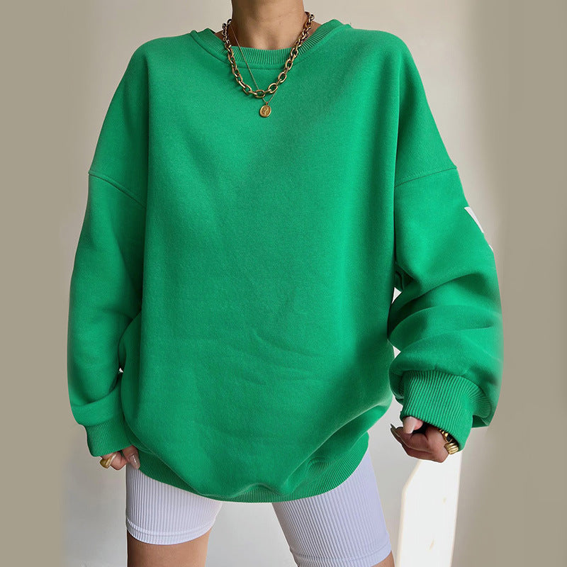 Personalized Street Trend Letter Printing Loose Casual Sweatshirt Wholesale Women Tops